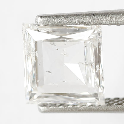 1.80 CT Princess Shape Loose Natural EF Color Eye Clean Si Clarity Diamond 7.50 MM Ethically Sourced Rose Cut Diamond