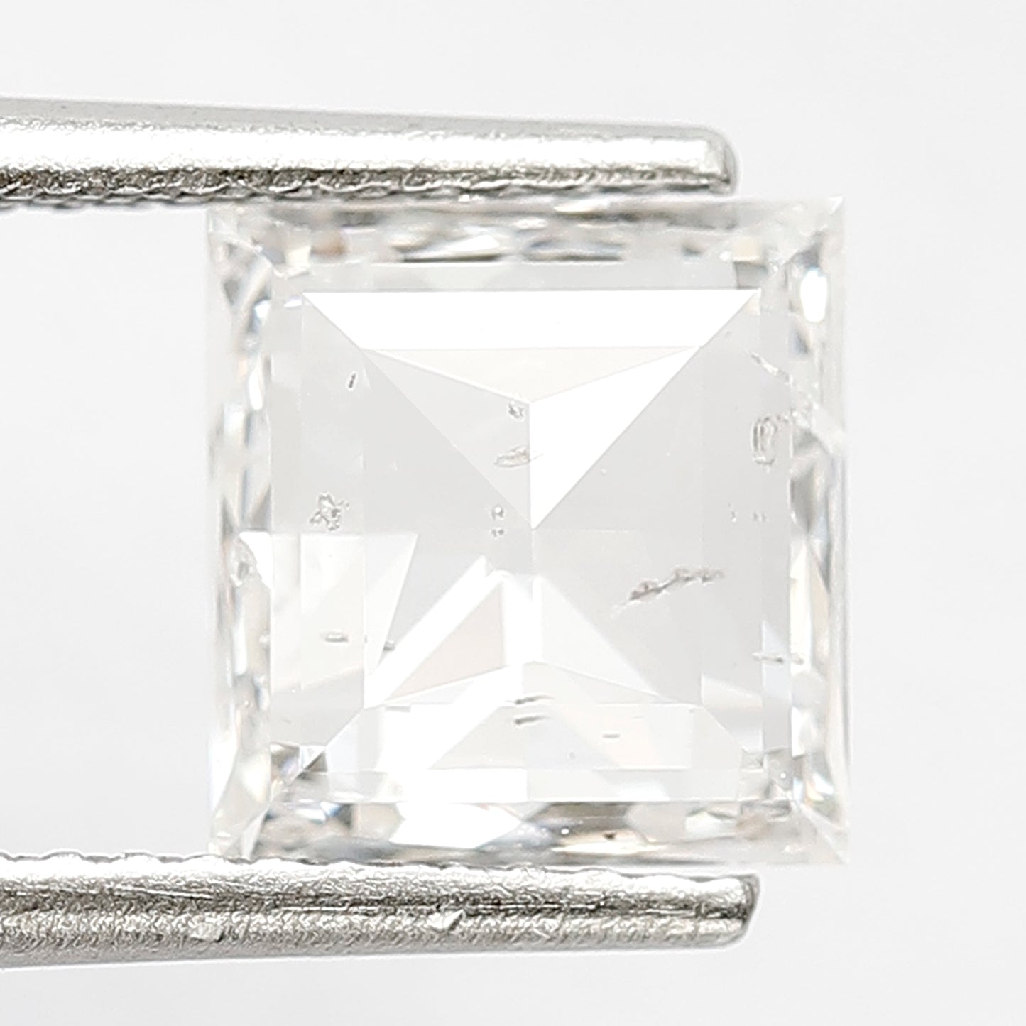 1.80 CT Princess Shape Loose Natural EF Color Eye Clean Si Clarity Diamond 7.50 MM Ethically Sourced Rose Cut Diamond