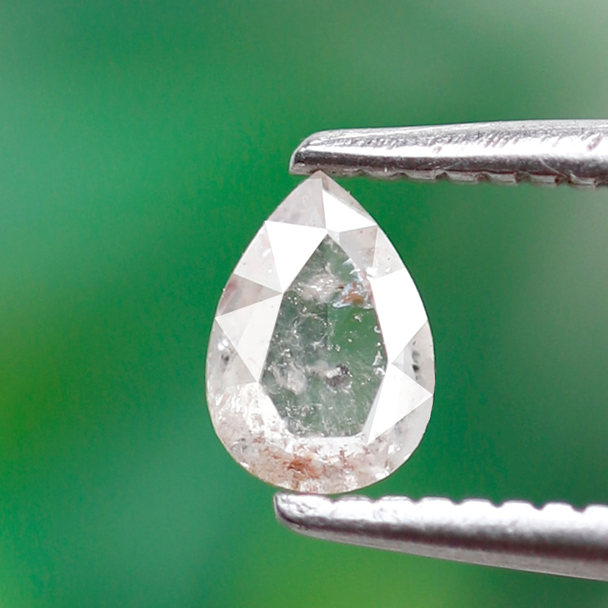 Pear Cut 0.20 CT Salt and Pepper Diamond, Natural White Translucent Loose Earth Mined Diamond for Unique Ring Gift