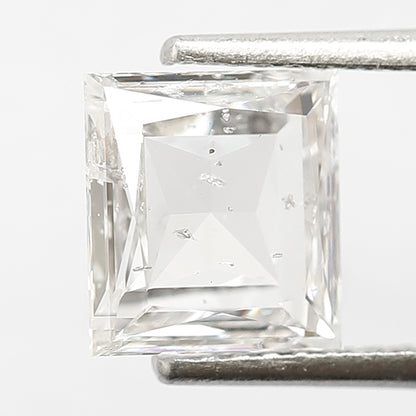 1.80 CT Princess Shape Loose Natural EF Color Eye Clean Si Clarity Diamond 7.50 MM Ethically Sourced Rose Cut Diamond