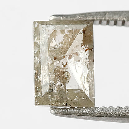 1.10 CT geometric shape salt and pepper diamond 7 mm natural loose diamond brown Translucent for her gift