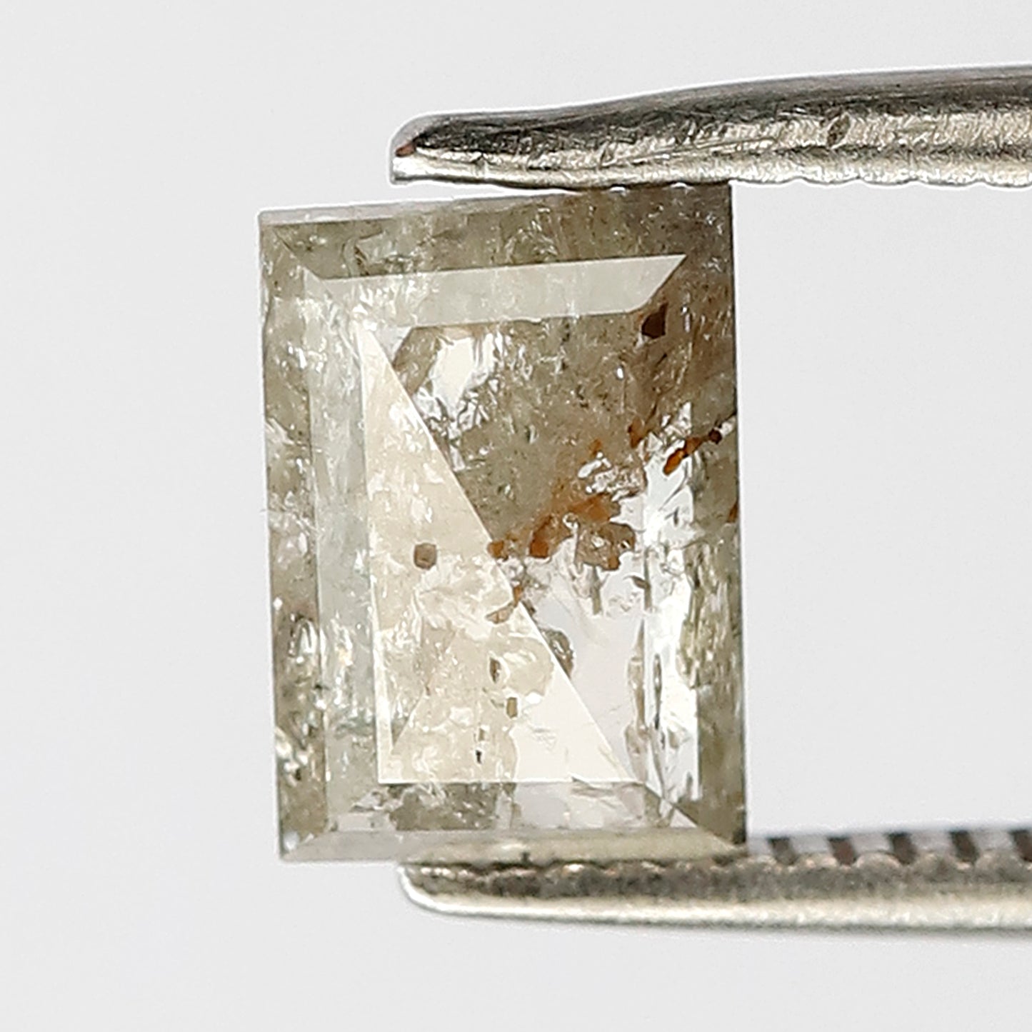 1.10 CT geometric shape salt and pepper diamond 7 mm natural loose diamond brown Translucent for her gift