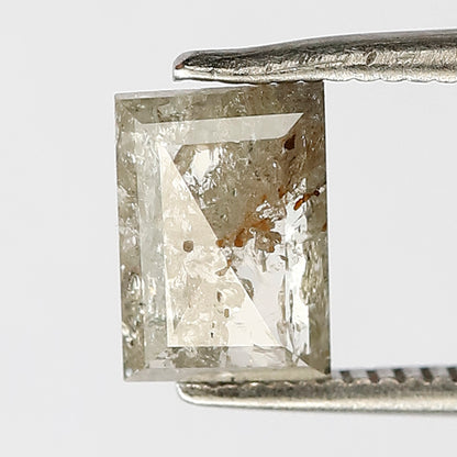 1.10 CT geometric shape salt and pepper diamond 7 mm natural loose diamond brown Translucent for her gift