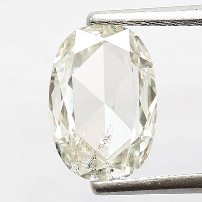 1.15 CT Natural IJ Color SI Clarity Diamond 9.20 MM Loose Natural Oval Shape Rose Cut Diamond Custom Engagement Ring