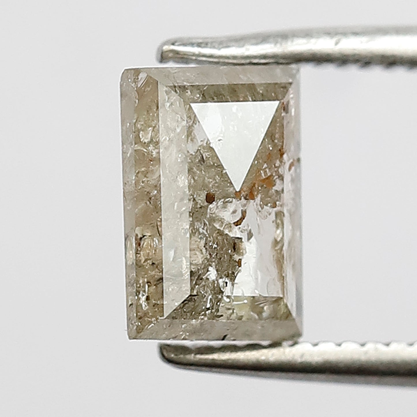 1.10 CT geometric shape salt and pepper diamond 7 mm natural loose diamond brown Translucent for her gift