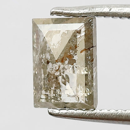 1.10 CT geometric shape salt and pepper diamond 7 mm natural loose diamond brown Translucent for her gift