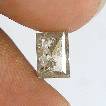 1.10 CT geometric shape salt and pepper diamond 7 mm natural loose diamond brown Translucent for her gift