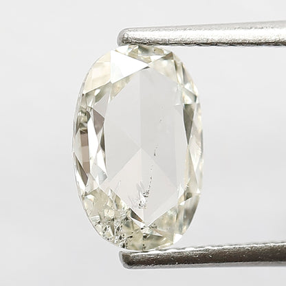 1.15 CT Natural IJ Color SI Clarity Diamond 9.20 MM Loose Natural Oval Shape Rose Cut Diamond Custom Engagement Ring