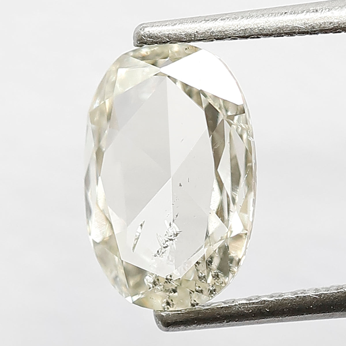 1.15 CT Natural IJ Color SI Clarity Diamond 9.20 MM Loose Natural Oval Shape Rose Cut Diamond Custom Engagement Ring
