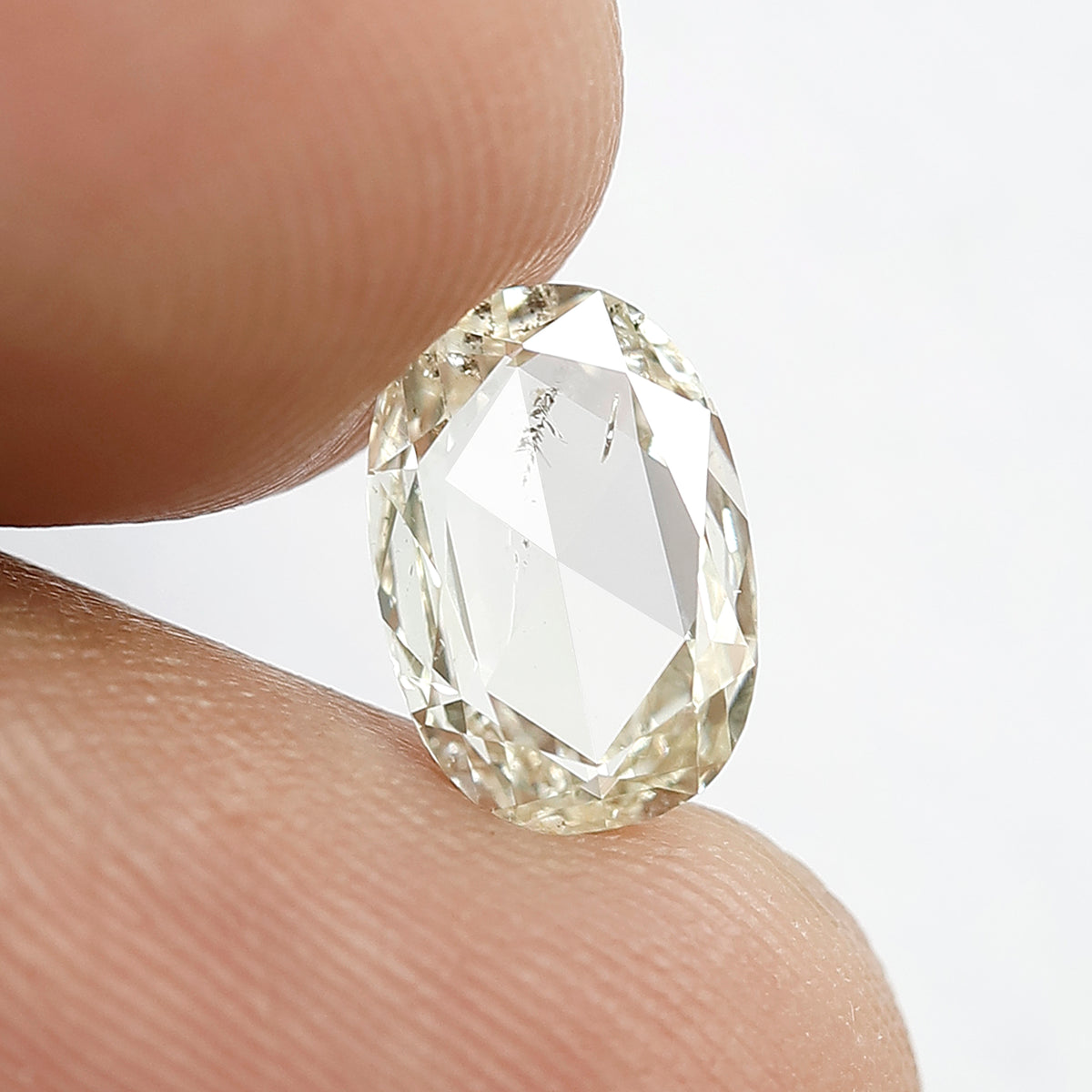 1.15 CT Natural IJ Color SI Clarity Diamond 9.20 MM Loose Natural Oval Shape Rose Cut Diamond Custom Engagement Ring