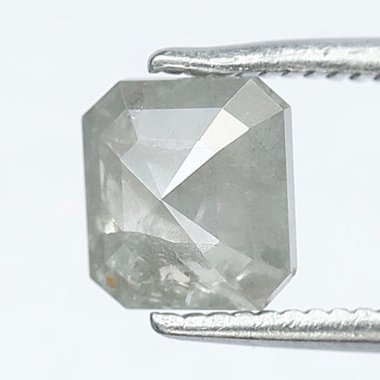1.12 CT 6 MM Magnificent Gray Color Emerald Cut Salt and Pepper Loose Diamond