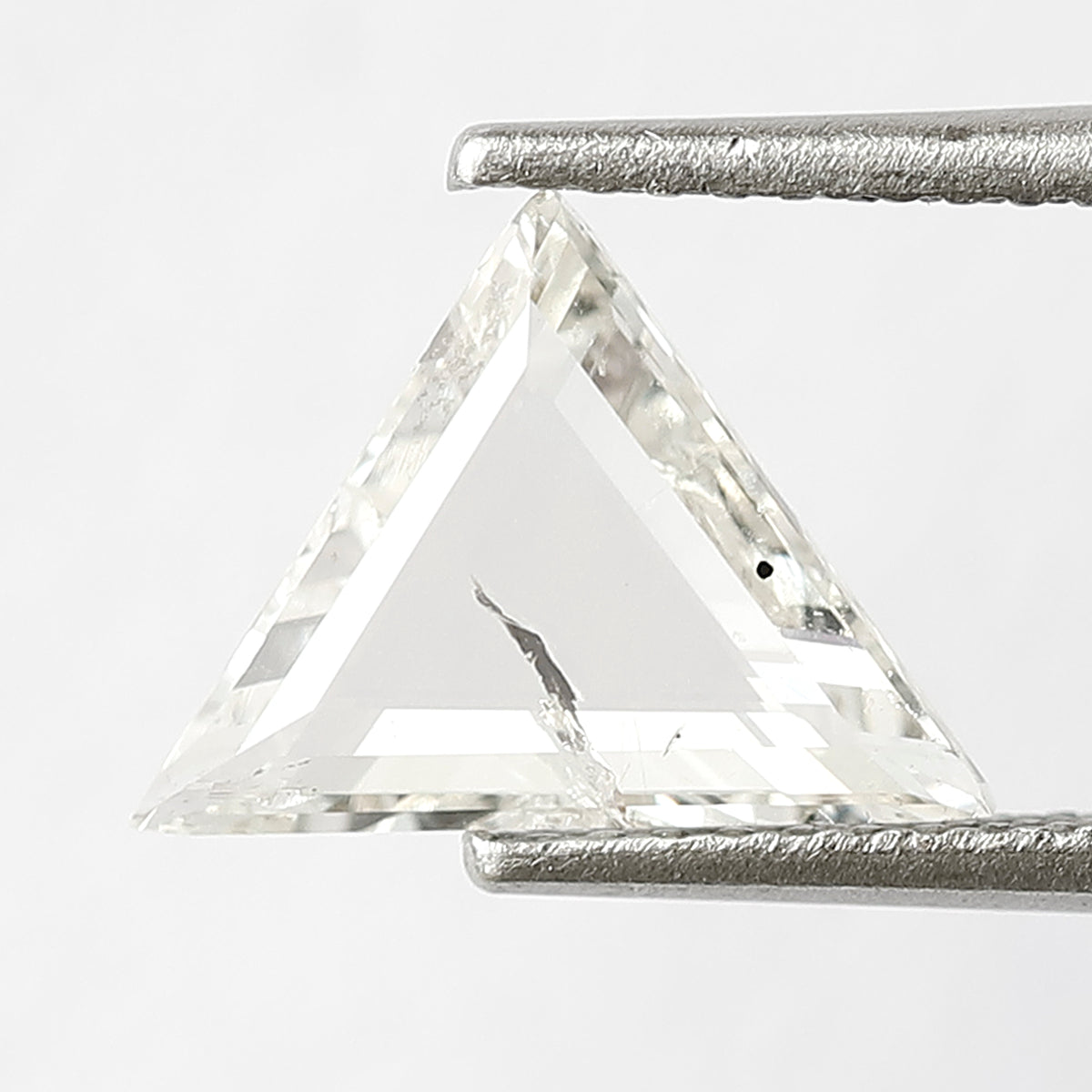 8 MM Long Perfect Triangle Shape Diamond 0.98 CT Loose Natural H Color SI Clarity Conflict Free Rose Cut Diamond Custom Wedding Ring
