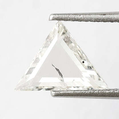 8 MM Long Perfect Triangle Shape Diamond 0.98 CT Loose Natural H Color SI Clarity Conflict Free Rose Cut Diamond Custom Wedding Ring