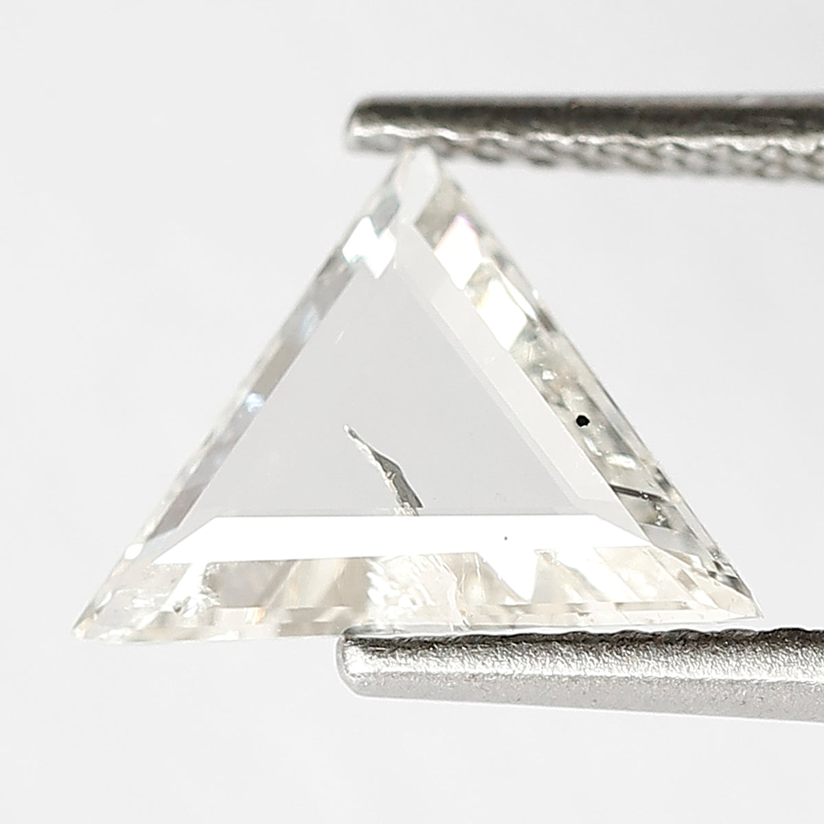 8 MM Long Perfect Triangle Shape Diamond 0.98 CT Loose Natural H Color SI Clarity Conflict Free Rose Cut Diamond Custom Wedding Ring