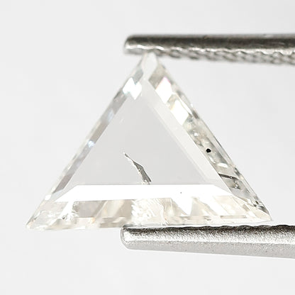 8 MM Long Perfect Triangle Shape Diamond 0.98 CT Loose Natural H Color SI Clarity Conflict Free Rose Cut Diamond Custom Wedding Ring