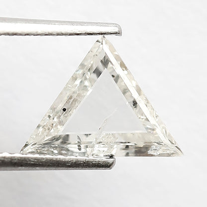 8 MM Long Perfect Triangle Shape Diamond 0.98 CT Loose Natural H Color SI Clarity Conflict Free Rose Cut Diamond Custom Wedding Ring
