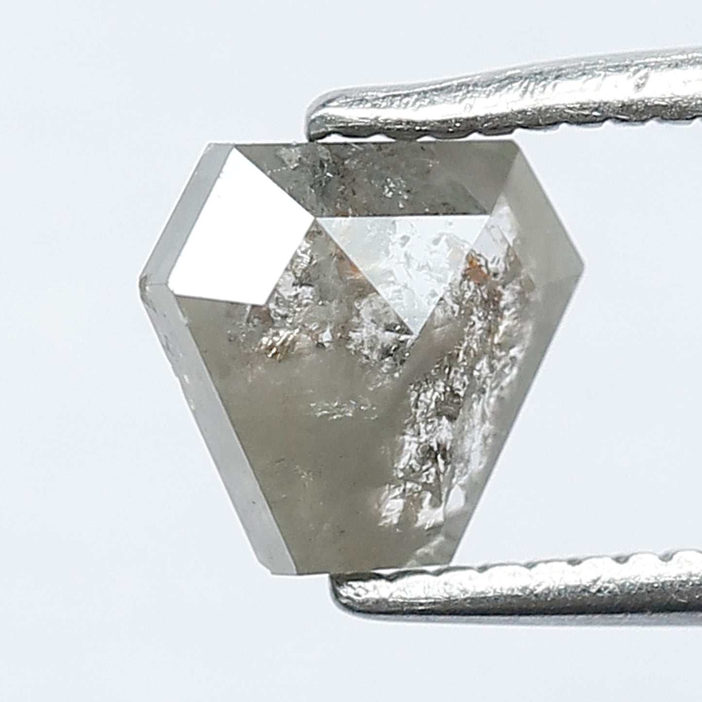0.82 CT Antique Cut Dazzling Modified Shape Salt and Pepper Loose Diamond