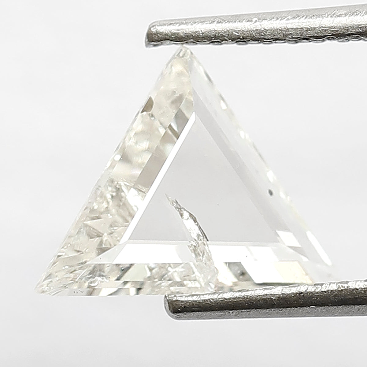 8 MM Long Perfect Triangle Shape Diamond 0.98 CT Loose Natural H Color SI Clarity Conflict Free Rose Cut Diamond Custom Wedding Ring