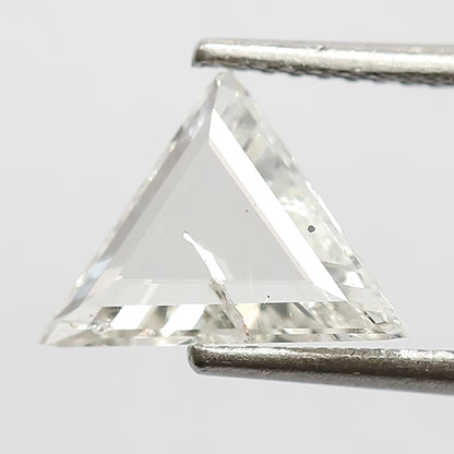 8 MM Long Perfect Triangle Shape Diamond 0.98 CT Loose Natural H Color SI Clarity Conflict Free Rose Cut Diamond Custom Wedding Ring