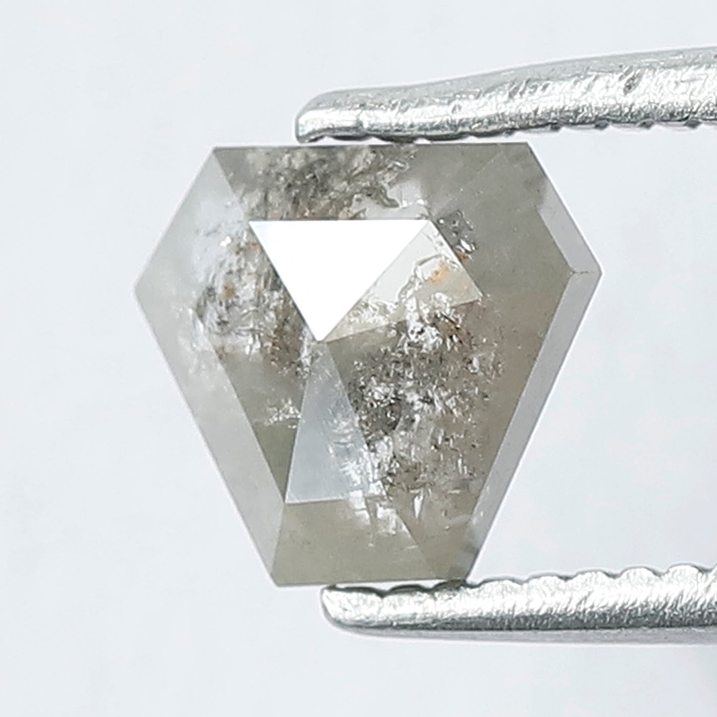 0.82 CT Antique Cut Dazzling Modified Shape Salt and Pepper Loose Diamond
