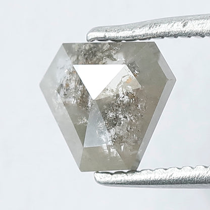 0.82 CT Antique Cut Dazzling Modified Shape Salt and Pepper Loose Diamond