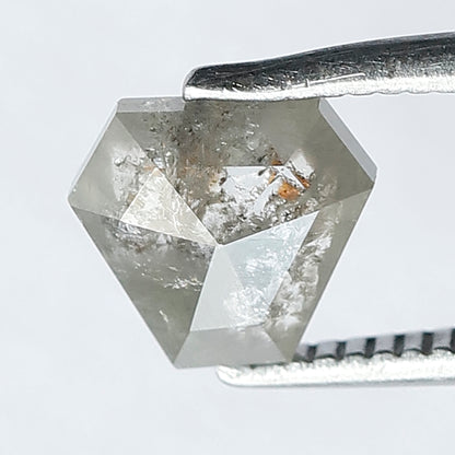 0.82 CT Antique Cut Dazzling Modified Shape Salt and Pepper Loose Diamond