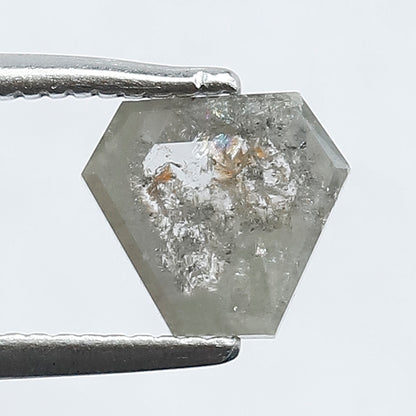 0.82 CT Antique Cut Dazzling Modified Shape Salt and Pepper Loose Diamond