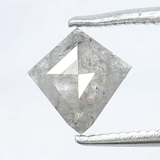 0.54 CT Kite Shape Grey Color Salt and Pepper Loose Natural Diamond