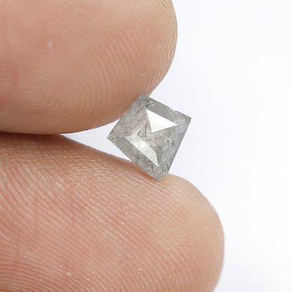 0.54 CT Kite Shape Grey Color Salt and Pepper Loose Natural Diamond
