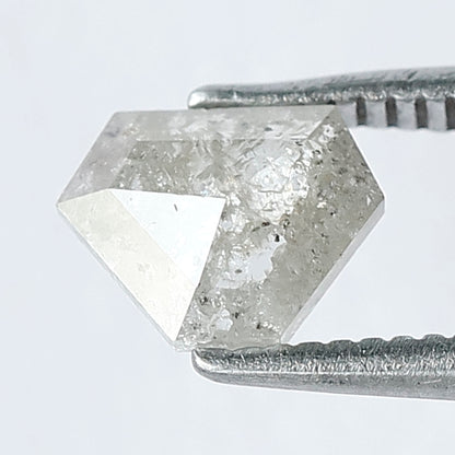 0.62 CT Antique Half Cut Modified Shape Salt and Pepper Loose  Diamond