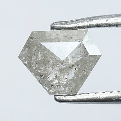 0.62 CT Antique Half Cut Modified Shape Salt and Pepper Loose  Diamond