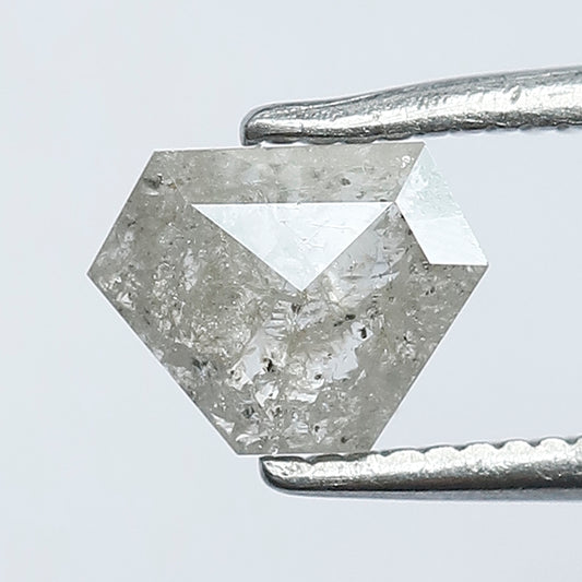 0.62 CT Antique Half Cut Modified Shape Salt and Pepper Loose  Diamond