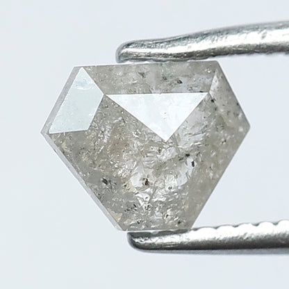 0.62 CT Antique Half Cut Modified Shape Salt and Pepper Loose  Diamond