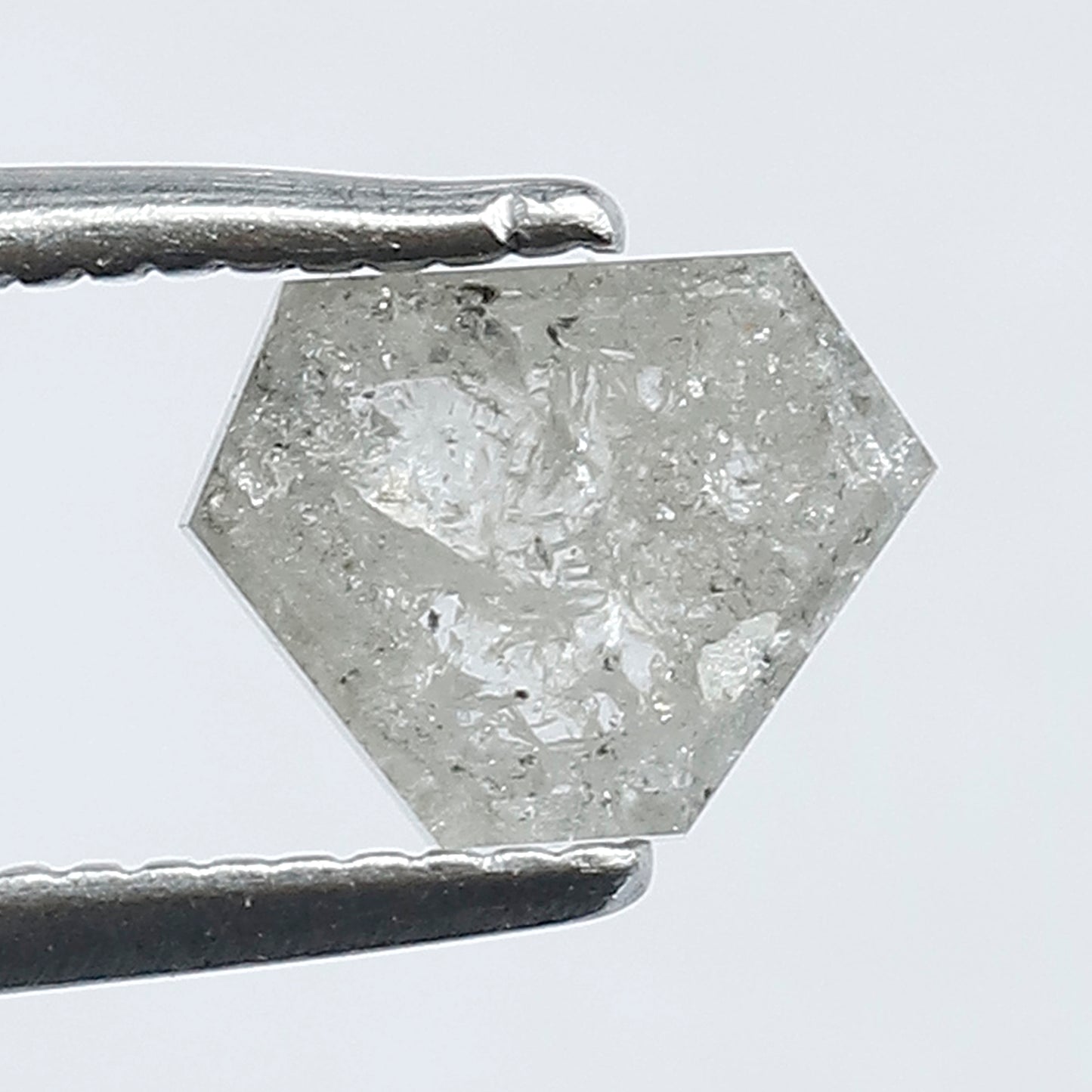 0.62 CT Antique Half Cut Modified Shape Salt and Pepper Loose  Diamond