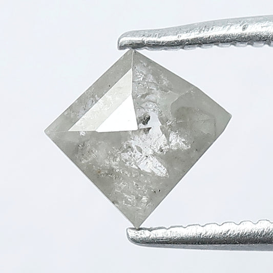 0.56 CT Cloudy Grey Color Kite Shape Salt and Pepper Loose Diamond