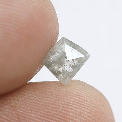 0.56 CT Cloudy Grey Color Kite Shape Salt and Pepper Loose Diamond