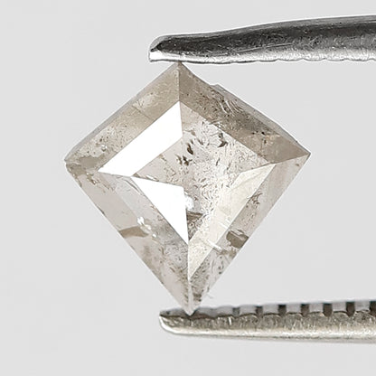 0.46 CT Kite shape salt and pepper diamond 7 mm translucent gray-black color loose natural diamond for wedding ring