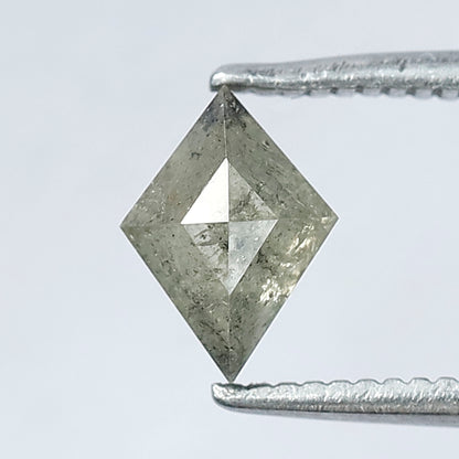 0.79 CT Gorgeous Yellowish Grey Color Long Kite Shape Salt and Pepper Diamond