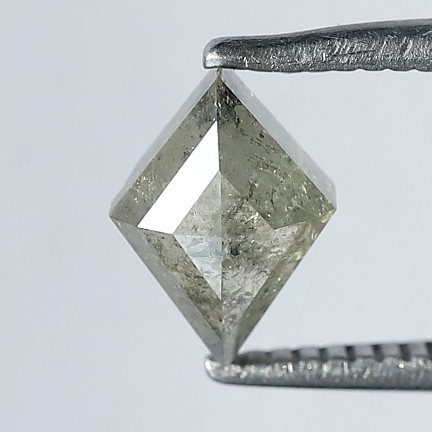 0.79 CT Gorgeous Yellowish Grey Color Long Kite Shape Salt and Pepper Diamond