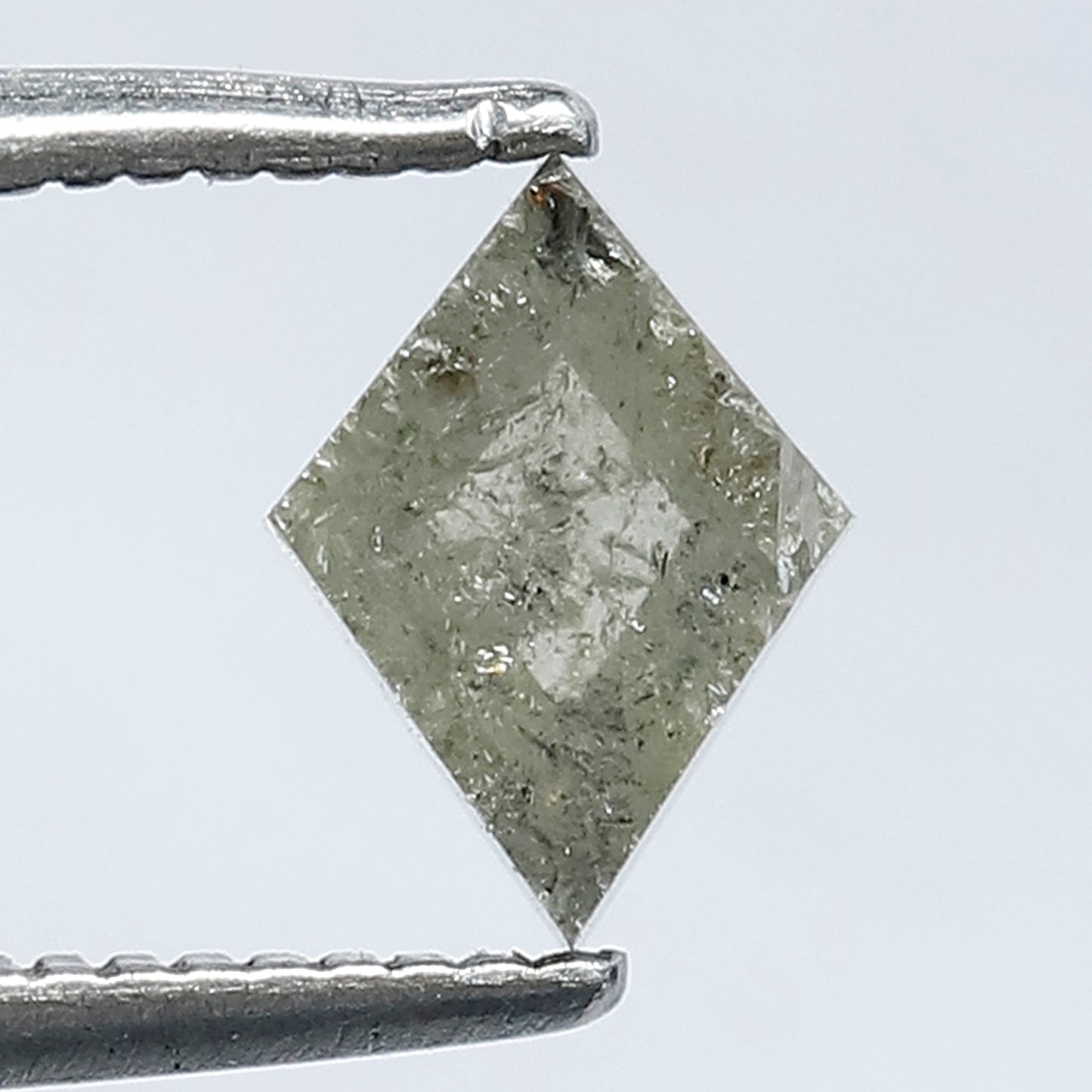 0.79 CT Gorgeous Yellowish Grey Color Long Kite Shape Salt and Pepper Diamond