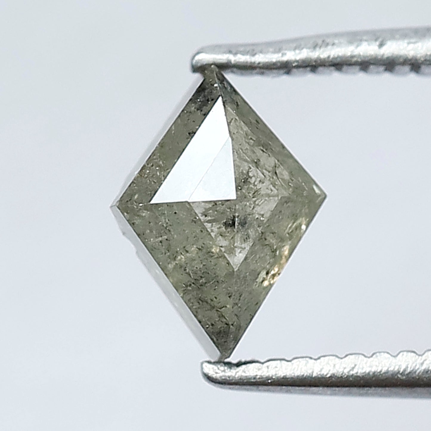 0.79 CT Gorgeous Yellowish Grey Color Long Kite Shape Salt and Pepper Diamond
