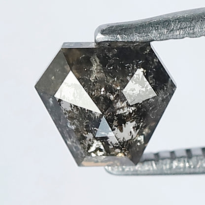 0.63 CT 5 MM Geometric Shape Brown Black Color Salt and Pepper Loose Diamond