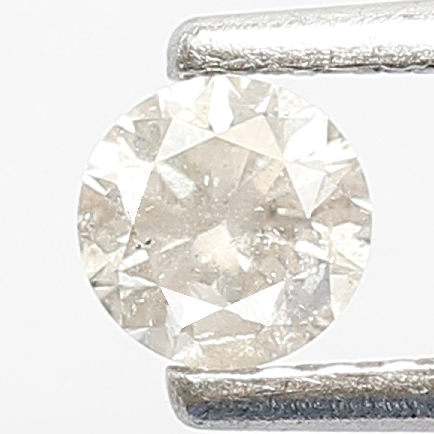 0.24 CT Fancy White Color Diamond 3.8 x 3.8 x 2.5 MM Round Shape Diamond Loose Natural Ethically Sourced Full Brilliant Cut Diamond