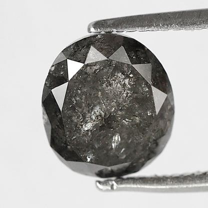 2.74 CT oval salt and pepper diamond 8.40 mm gray-black color natural loose diamond for wedding jewelry