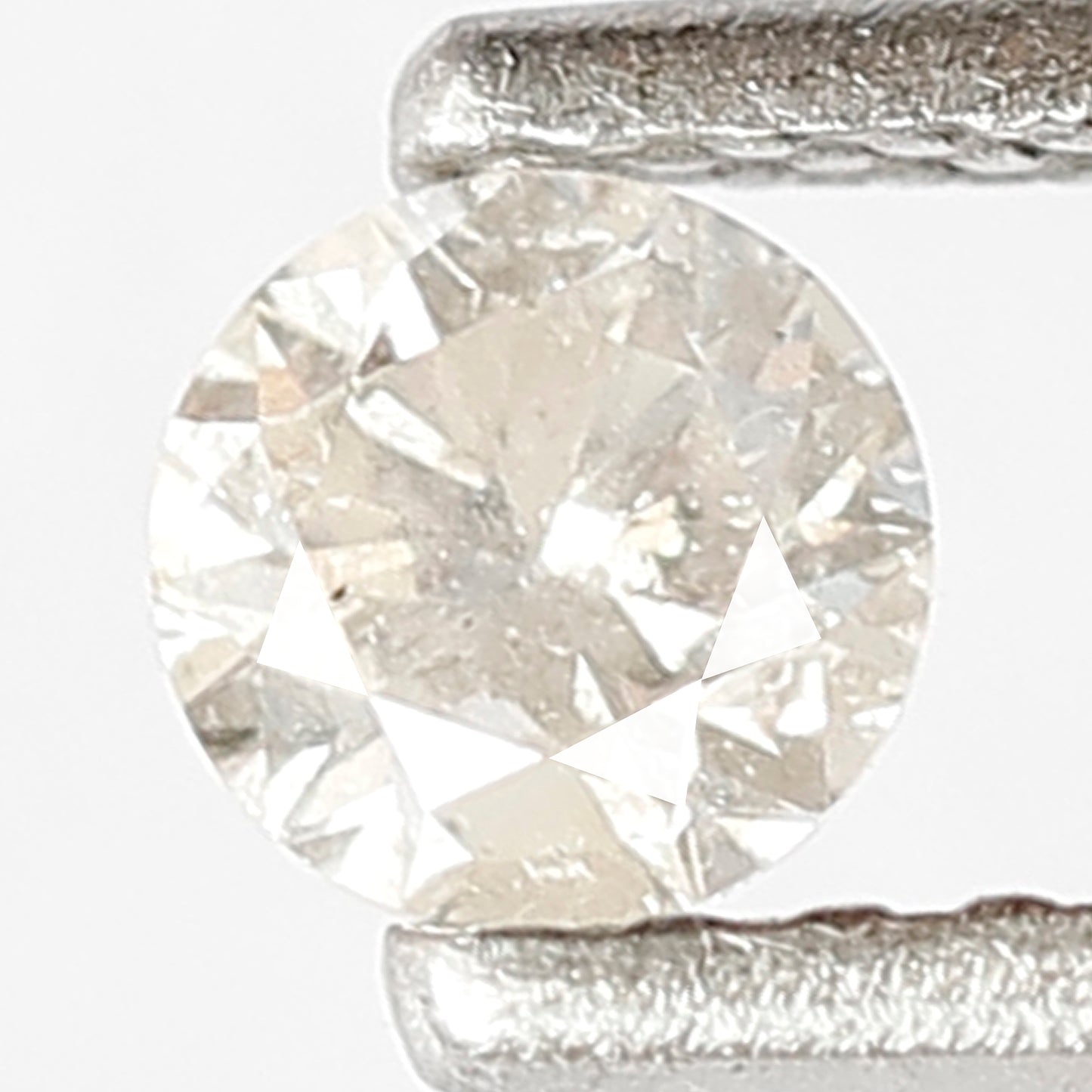 0.24 CT Fancy White Color Diamond 3.8 x 3.8 x 2.5 MM Round Shape Diamond Loose Natural Ethically Sourced Full Brilliant Cut Diamond