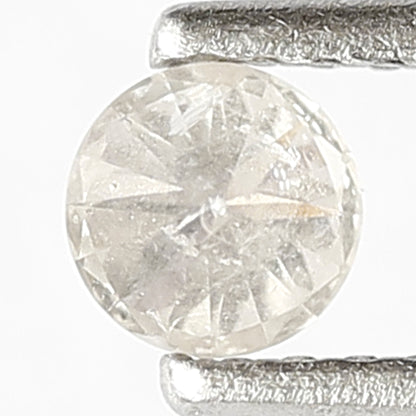 0.24 CT Fancy White Color Diamond 3.8 x 3.8 x 2.5 MM Round Shape Diamond Loose Natural Ethically Sourced Full Brilliant Cut Diamond
