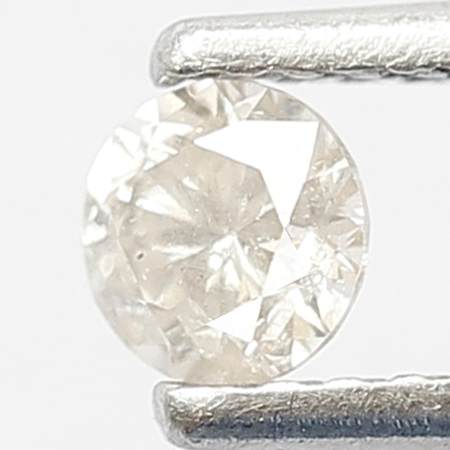 0.24 CT Fancy White Color Diamond 3.8 x 3.8 x 2.5 MM Round Shape Diamond Loose Natural Ethically Sourced Full Brilliant Cut Diamond