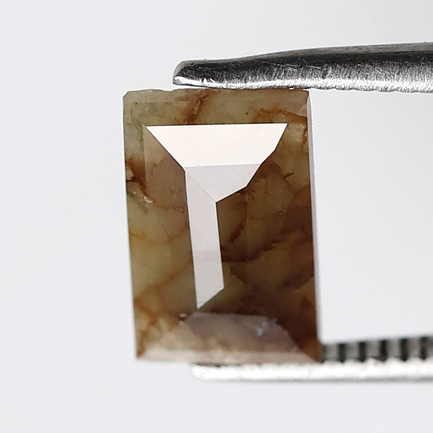 1.11 CT Geometric cut Loose Diamond, Natural Grayish Brown Earth Mined Rustic Diamond