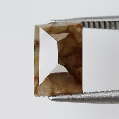 1.11 CT Geometric cut Loose Diamond, Natural Grayish Brown Earth Mined Rustic Diamond