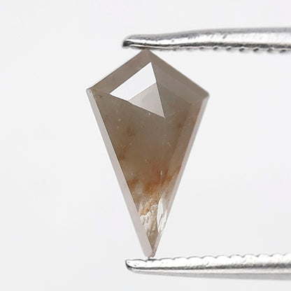 0.97 CT Kite Shape Natural Gray Diamond, Conflict Free Loose Rustic Diamond For Kite Pendant